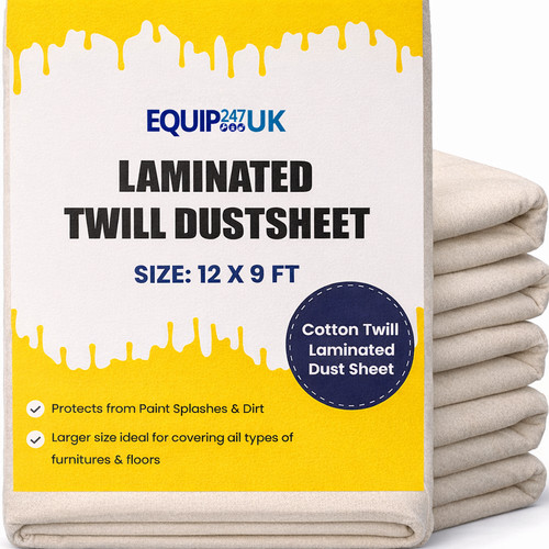 Cotton dust sheet large - cotton,