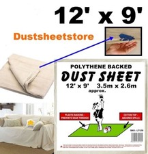 2 x Cotton Dust Sheet Large -