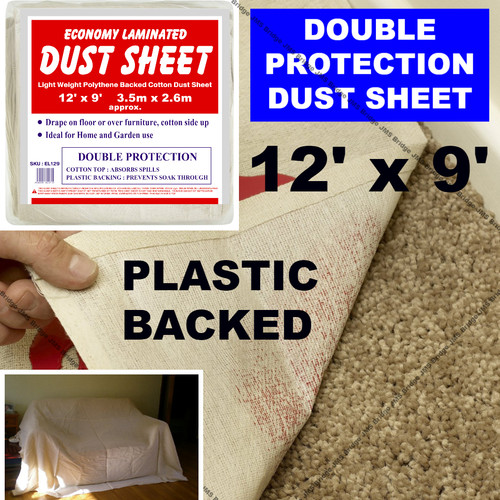 Cotton dust sheet - large,